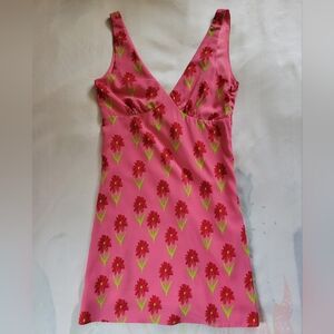 Baevely, pink floral dress- small